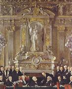 Sir William Orpen A Peace Conference at the Zuai d Orsay china oil painting artist